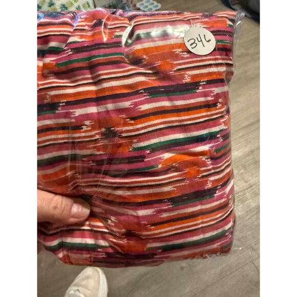 LOFT Petites 8P Tiered Sundress Strappy Ikat Stripe Summer Boho Midi - Picture 11 of 11